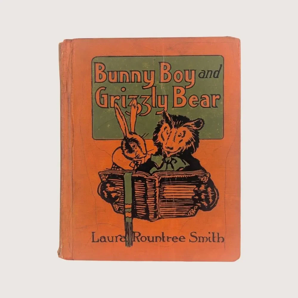 1922 Bunny Boy and Grizzly Bear Laura Rountree Smith Hardcover Book